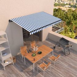 vidaXL Manual Retractable Awning 400x350 cm (306917) vidaXL Manual Retractable Awning 400x350 cm (306917)