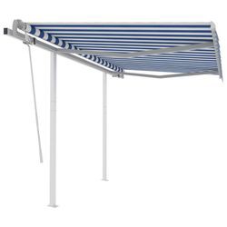 vidaXL Manual Retractable Awning with Post 3 x 2.5 m (3069896) vidaXL Manual Retractable Awning with Post 3 x 2.5 m (3069896)