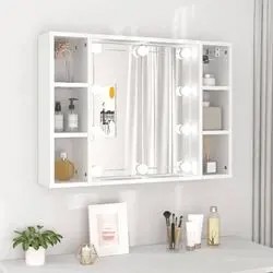 vidaXL Mirror cabinet with LED 76 x 15 x 55 cm (808855) vidaXL Mirror cabinet with LED 76 x 15 x 55 cm (808855)