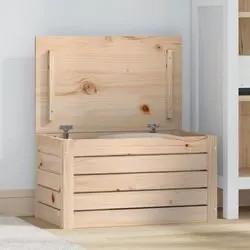vidaXL Chest 59.5 x 36.5 x 33 cm Solid Wood (823614) vidaXL Chest 59.5 x 36.5 x 33 cm Solid Wood (823614)