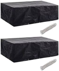 vidaXL Garden furniture cover 2 pcs. 10 eyelets 300x140 cm vidaXL Garden furniture cover 2 pcs. 10 eyelets 300x140 cm