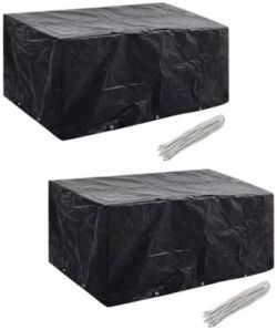 vidaXL Garden furniture cover 2 pcs. 10 eyelets 240x140 cm vidaXL Garden furniture cover 2 pcs. 10 eyelets 240x140 cm