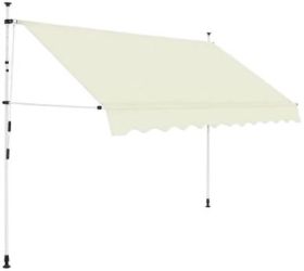 vidaXL Retractable Awning Hand-Operated 300 cm (143696) vidaXL Retractable Awning Hand-Operated 300 cm (143696)