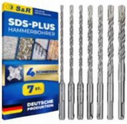 S & R Hammer drill bit set 4 PLUS Z-ECO 7-piece (210.000.007) S & R Hammer drill bit set 4 PLUS Z-ECO 7-piece (210.000.007)