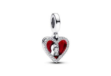 Pandora Red Heart & Keyhole Double Charm Pendant (793119C01) Pandora Red Heart & Keyhole Double Charm Pendant (793119C01)