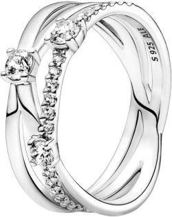 Pandora Sparkling Triple Ring (199400C01) Pandora Sparkling Triple Ring (199400C01)
