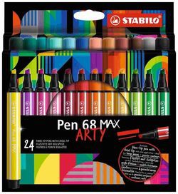 Stabilo Pen 68 Max Arty 24-piece cardboard case (768/24-21) Stabilo Pen 68 Max Arty 24-piece cardboard case (768/24-21)