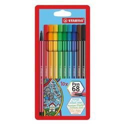 Stabilo Pen 68 assorted 10-piece case (6810/PL) Stabilo Pen 68 assorted 10-piece case (6810/PL)