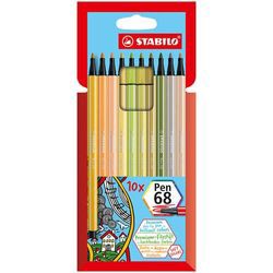 Stabilo Pen 68 assorted 10-piece case (6810-22) Stabilo Pen 68 assorted 10-piece case (6810-22)