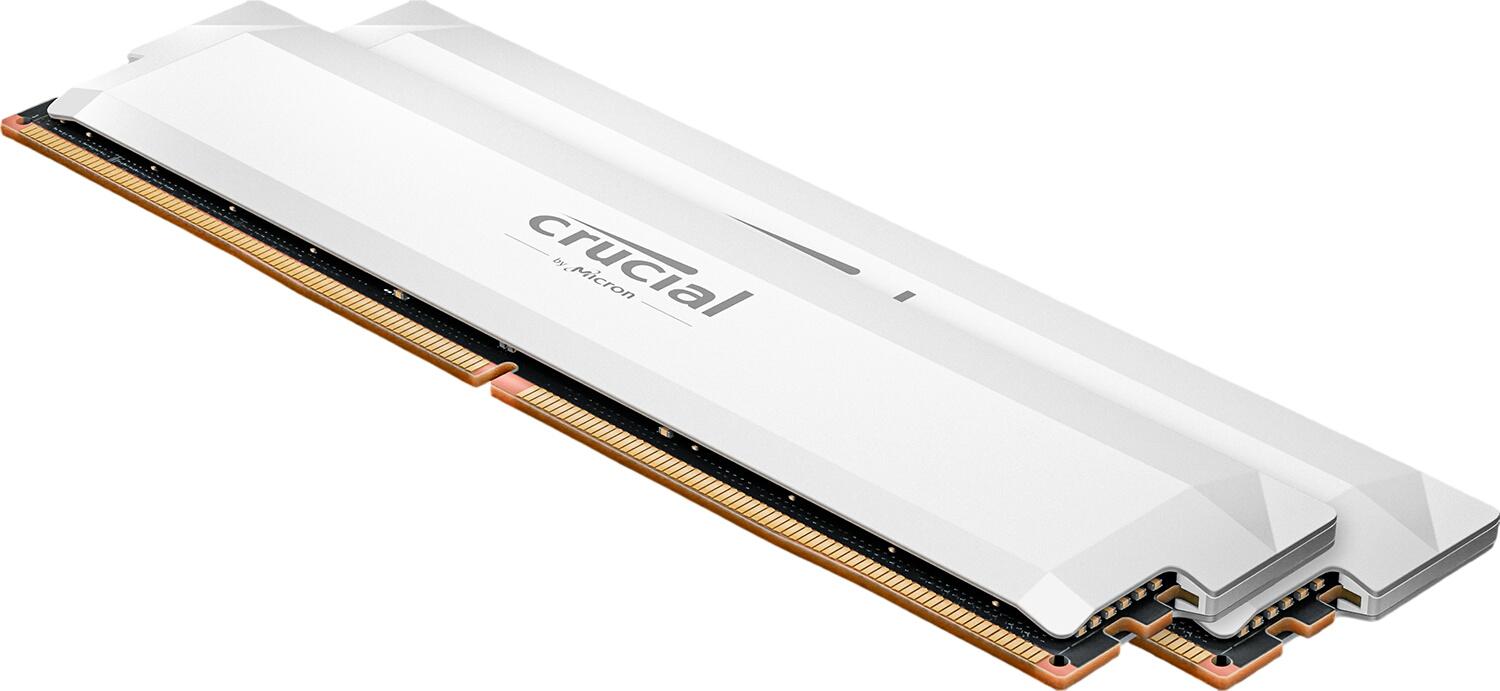 Crucial Pro Overclocking DDR5-6400 32GB Kit (CP2K16G64C38U5W) Crucial Pro Overclocking DDR5-6400 32GB Kit (CP2K16G64C38U5W)
