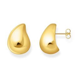 Thomas Sabo Earrings in organic drop shape gold plated (H2299-413-39) Thomas Sabo Earrings in organic drop shape gold plated (H2299-413-39)