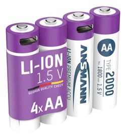 Ansmann Li-Ion Battery Mignon AA Type 2000 Ansmann Li-Ion Battery Mignon AA Type 2000