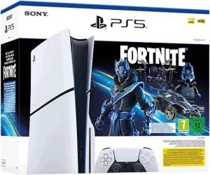 Sony PlayStation 5 (PS5) Slim Disc Edition - Fortnite Cobalt Star Bundle Sony PlayStation 5 (PS5) Slim Disc Edition - Fortnite Cobalt Star Bundle