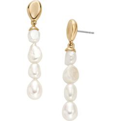 Skagen Agnethe Pearl Drop Earrings Gold-tone (SKJ1827710) Skagen Agnethe Pearl Drop Earrings Gold-tone (SKJ1827710)
