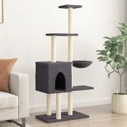 vidaXL Cat tree with sisal scratching posts 145 cm vidaXL Cat tree with sisal scratching posts 145 cm