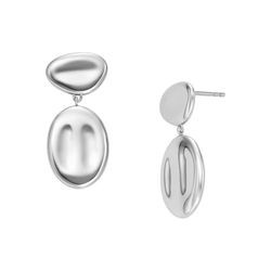 Skagen Anja Pebble Silver-Colored Drop Earrings (SKJ1852040) Skagen Anja Pebble Silver-Colored Drop Earrings (SKJ1852040)