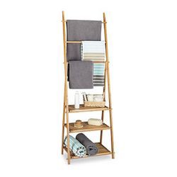 Relaxdays Bamboo Towel Holder Foldable (10020290) Relaxdays Bamboo Towel Holder Foldable (10020290)