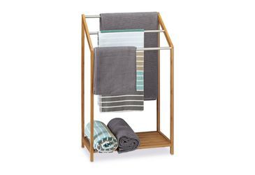 Relaxdays Bamboo Towel Rack Triple (10020291) Relaxdays Bamboo Towel Rack Triple (10020291)