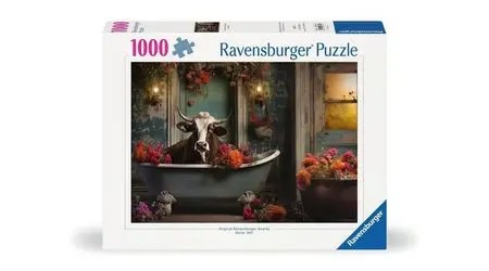 Ravensburger Puzzle The Cow in the Bathtub Ravensburger Puzzle The Cow in the Bathtub