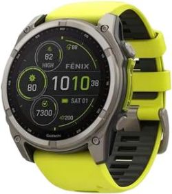 Garmin Fenix 8 Solar Sapphire 51 mm Titanium Silicone Strap Garmin Fenix 8 Solar Sapphire 51 mm Titanium Silicone Strap