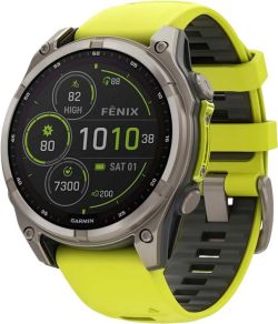 Garmin Fenix 8 Solar Sapphire 47 mm Titanium Silicone Strap Garmin Fenix 8 Solar Sapphire 47 mm Titanium Silicone Strap