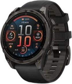 Garmin Fenix 8 AMOLED Sapphire 47 mm DLC Titanium Silicone Strap Garmin Fenix 8 AMOLED Sapphire 47 mm DLC Titanium Silicone Strap