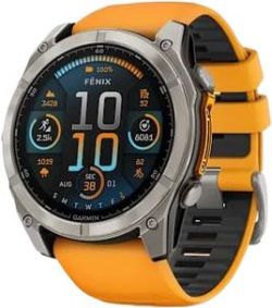 Garmin Fenix 8 AMOLED Sapphire 51 mm Titanium Silicone Strap Garmin Fenix 8 AMOLED Sapphire 51 mm Titanium Silicone Strap