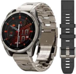Garmin Fenix 8 AMOLED Sapphire 47 mm Titanium Bracelet + Silicone Bracelet Garmin Fenix 8 AMOLED Sapphire 47 mm Titanium Bracelet + Silicone Bracelet