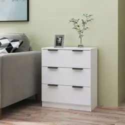 vidaXL Sideboard 60 x 30 x 70 cm Wood Composite White (811070) vidaXL Sideboard 60 x 30 x 70 cm Wood Composite White (811070)