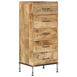 vidaXL Chest of drawers 45 x 35 x 106 cm solid mango wood vidaXL Chest of drawers 45 x 35 x 106 cm solid mango wood
