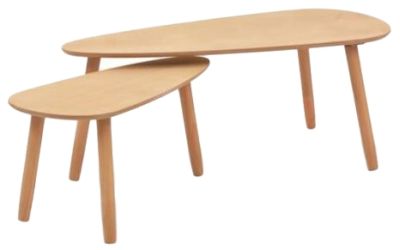 vidaXL 2-piece solid pine wood coffee table set brown vidaXL 2-piece solid pine wood coffee table set brown