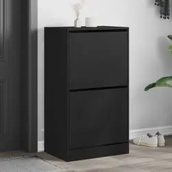 vidaXL Shoe Cabinet Black 60 x 42 x 108 cm (3214386) vidaXL Shoe Cabinet Black 60 x 42 x 108 cm (3214386)