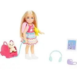 Mattel Barbie Travel Chelsea Doll with Puppy (HJY17) Mattel Barbie Travel Chelsea Doll with Puppy (HJY17)