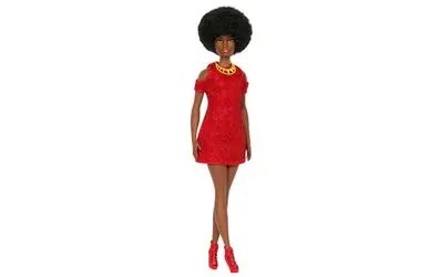 Mattel Barbie Fashionista Doll with Red Dress (HRH18) Mattel Barbie Fashionista Doll with Red Dress (HRH18)
