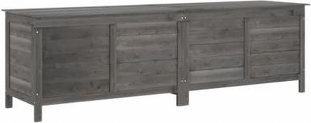 vidaXL Garden Storage Chest Solid Fir Wood 198.5 x 50 x 56.5 cm (364762) vidaXL Garden Storage Chest Solid Fir Wood 198.5 x 50 x 56.5 cm (364762)