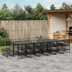 vidaXL Garden dining set poly rattan 17-piece (3295057) vidaXL Garden dining set poly rattan 17-piece (3295057)