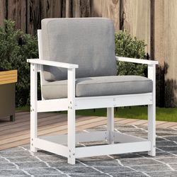 vidaXL Solid Pine Wood Garden Chair with Armrests (832626) vidaXL Solid Pine Wood Garden Chair with Armrests (832626)