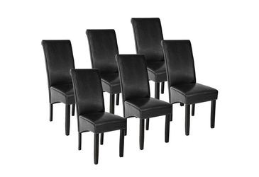 tectake Dining chair set of 6 44 x 63 x 106 cm tectake Dining chair set of 6 44 x 63 x 106 cm