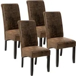 tectake Dining chair set of 4 44 x 63 x 106 cm tectake Dining chair set of 4 44 x 63 x 106 cm