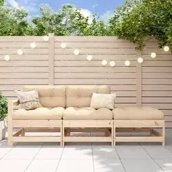 vidaXL Garden lounge set solid pine wood 3-piece (825520) vidaXL Garden lounge set solid pine wood 3-piece (825520)