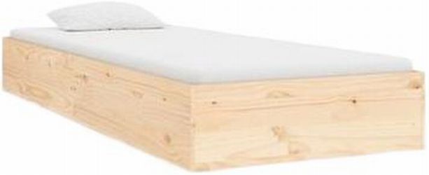 vidaXL Solid wood bed frame natural 75 x 190 cm (820062) vidaXL Solid wood bed frame natural 75 x 190 cm (820062)