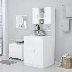 vidaXL Washing machine cabinet white 71 x 71.5 x 91.5 cm (808395) vidaXL Washing machine cabinet white 71 x 71.5 x 91.5 cm (808395)