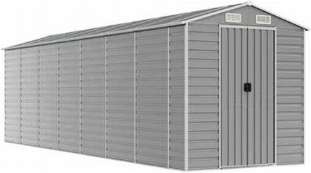 vidaXL Garden shed galvanized steel 191 x 640 x 198 cm (3188248) vidaXL Garden shed galvanized steel 191 x 640 x 198 cm (3188248)
