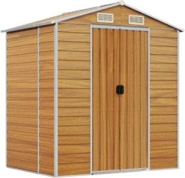 vidaXL Garden shed galvanized steel 191 x 130 x 198 cm (3188275) vidaXL Garden shed galvanized steel 191 x 130 x 198 cm (3188275)