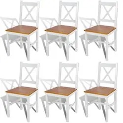 vidaXL Dining chair set of 6 (271497) vidaXL Dining chair set of 6 (271497)