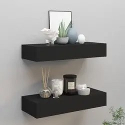 vidaXL Wall shelf with drawer 2 pcs. (330258) vidaXL Wall shelf with drawer 2 pcs. (330258)