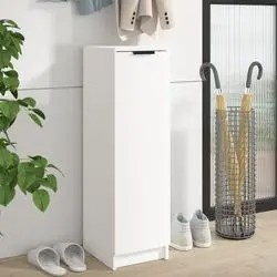 vidaXL Shoe Cabinet Wood Composite 30x35x100 cm (811430) vidaXL Shoe Cabinet Wood Composite 30x35x100 cm (811430)