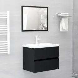 vidaXL Bathroom furniture set wood-based material (3071585) vidaXL Bathroom furniture set wood-based material (3071585)