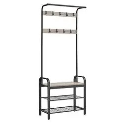 Vasagle Coat rack with shoe shelf HSR041W09 Vasagle Coat rack with shoe shelf HSR041W09