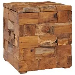 vidaXL Storage Stool Solid Teak Wood (281654) vidaXL Storage Stool Solid Teak Wood (281654)